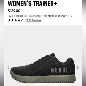 NOBULL TRAINER+ Black Ivy Woman’s 8.5